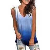 Chaleco sin Mangas Primavera Camisetas Retro Harajuku Hip-Hop Tops Retro Colores Gradientes Camiseta Moda Chic Top Streetwear Camiseta Slim Fit Tops de Trabajo Moda Retro