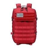 REEBOW GEAR Mochila táctica de 45L, Mochilas para Acampar, Senderismo, Mochila táctica de Camuflaje para Acampar al Aire Libre, Pesca, Senderismo,Red