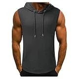 Tiukalh Chaleco Hombre Casual Camisa Hombre Originales Ultraligero y BacteriostáTico Cuello Redondo Transpirable Deportivo Entrenamiento Camiseta de Fitness para Gimnasio