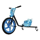 Pedal Go Kart para niños 360° vehículo infantil triciclo bicicleta de tres ruedas niños bicicleta de tres ruedas, 100 kg, para al menos 6 años niños practicar ciclismo, azul camuflaje