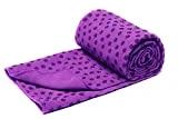voidbiov Microfibra Toalla de Yoga Antideslizante para Hot Yoga con Malla Bolsa de Transporte(4 Colores), Secado Rápido Toalla Extra Larga