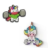 Pack de Parches de Para Mochila Tactica - Squat & Deadlift Unicorn - Parche De Cross Training Para Mochilas Militares - Accesorio Para Gym Diseñado En España