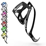 IMPALAPRO Portabidon Bicicleta Fibra De Carbono Ultraligero Y Resistente 18gr - Portabidon Carbono - Soporte Botella Bicicleta - Porta Botellas para Bicicleta - MTB Y Carretera (Negro)