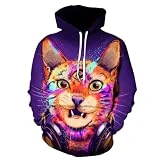 WESBR Men Hoodie Personalised Mens Autumn Carnival Streetwear Hoodie 3D Print Design Cool Hoodies Mens Youth Hoodies for Personality