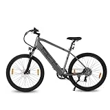 Bodywel M275 Bicicleta eléctrica para Adultos, Bicicleta de montaña de 27,5 'con batería Desmontable 36v 15,6ah, Pantalla led, Freno hidráulico de Doble Aceite, Bicicleta Masculina (Gris)