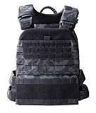 Tribe WOD Urban Dark chaleco lastrado ajustable, chaleco de entrenamiento para hombres y mujeres, chaleco lastrado diseñado para entrenamiento de resistencia, chaleco de entrenamiento Crossfit