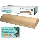 INFITNITY - Tronco Propiocepción Suelo Pélvico - Tronco Propioceptivo Madera - Medidas Oficiales Tronco 5P – Wood Roller Tronco Eutonía - Incluye Manual Ejercicios