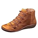 Botines de mujer retro, antideslizantes descalzos, botas de mujer altas, botas de mujer anchas, botas cortas anchas, cómodas zapatillas sin cordones, zapatos de primavera y otoño al aire libre,
