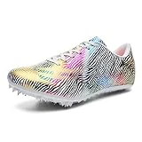 Hm Vicyy Zapatos con Clavos,Zapatillas Deportivas,Pista y Campo Zapatillas,Respirable,Profesionales Adulto Training,para Hombres Y Mujeres,Zapatillas Cómodas para Sprint,Running,34-46