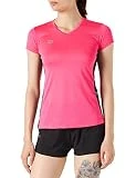 Arena W Run S/S Mesh Solid Camiseta de Manga Corta, Mujer, Rosa (Aphrodite-Black), M