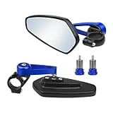 1 Par De Espejos Retrovisores Para Bicicleta, Manillar De Aleación De Aluminio, Espejo Retrovisor Universal Para Bicicleta, Motocicleta, Espejo Trasero espejo retrovisor de motocicleta (Color : 17)