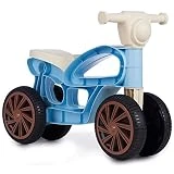 Chicos - Correpasillos Mini Custom con Cuatro Ruedas para Mayor Estabilidad | Bicicleta de Equilibrio Bebe a Partir de 10 Meses, Moto Juguete Bebe 1 año | Azul (36013)