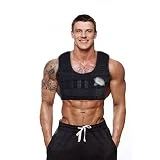 Ducomi Lee - Chaleco de Peso Ajustable - Chaleco Pesos con Bolsas para Placas Peso Metal, Fitness, Entrenamiento Gimnasio, Ejercicio, Chucos Zavorratas, Tracciones Corpiño No Incluidos (0-5 kg)