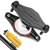 CITYWAY Soporte impermeable para bicicleta AirTag, jaula oculta debajo de la botella | Tornillos negros de seguridad de titanio | Antirrobo y seguridad discreta (negro)
