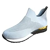 Gyaimxfu Zapatillas deportivas para mujer, para primavera, verano, cómodas, para el tiempo libre, para correr, antideslizantes, de malla, para mujer, zapatillas de deporte, 02 gris, 38 EU