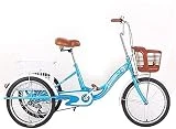 Triciclo de 3 ruedas para adultos - TRIKE CRUISER BICICLE, Mini triciclo Adulto Aptitud de una sola velocidad / Función de entrenamiento de rehabilitación Pedal Ancianos Bicicletas eléctricas humanas