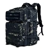 LOMBARTEX - Mochila 45 L Táctica Militar - Color Camuflaje Negro