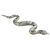 1/3 Piezas de Serpiente Inflable, Serpiente Falsa de 47.24 Pulgadas, flotadores realistas, Serpientes inflables, Serpiente Falsa Plegable, Accesorios de Broma de Halloween, Serpiente Inflable Suave