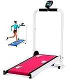NOALED Cinta de Correr Plegable Pantalla LED Máquina de Jog Equipo de Ejercicios Deportivos aeróbicos Mini Cinta de Correr Andador Plegable silencioso para el hogar Fácil de Mover