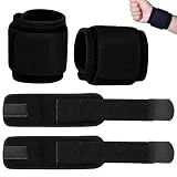 Jiakalamo 4 muñequeras de protección neutra, alivio del dolor de muñeca, para protección deportiva, dolor de muñeca a largo plazo en la oficina (negro)