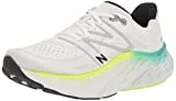 New Balance Fresh Foam X More V4, Zapatillas para Correr Hombre, Blanco/Verde Azulado eléctrico, 42.5 EU