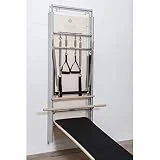 Elina Pilates Wall Board ONNE  (by Eva Espuelas), Plaraforma Inclinada, Barra de Ballet, Cinturón de Suspensión, 5 Máquinas de Pilates en 1, Ahorra Espacio en Estudio de Pilates (Full Equip)