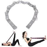 JJunLiM Bandas de bucles de Ejercicio Bandas de Entrenamiento de Danza Latina 15-20 kg Pilates Yoga Bandas de Resistencia al Estiramiento Bandas de Gimnasia elásticas para Ejercicios(125cm Gray)