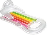 Intex King - Colchoneta hinchable para tumbona con respaldo, 160 x 85 cm