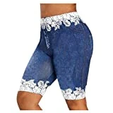 Dralofao pantalon vaquero corto mujer Deportivos Pantalon Mujer ofertas flash del dia premium hoy bermuda mujer verano Casual Pantalón Deporte Talla Grande Corto Pantalones Chandal de chándal Deportiv