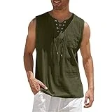 Tiukalh Chaleco Hombre Traje Camisas Hombre Baratas Original Camuflaje Algodón Cuello Redondo Transpirable Verano Deporte Blusa Transpirable Chalecos Verano Hombres