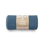 Lotuscrafts Toalla Yoga Antideslizante Grip - Antideslizante y de Secado Rápido - Manta Yoga Antideslizante - Toalla Microfibra Deporte - Toalla de Yoga para Hot Yoga [183 x 61 cm]
