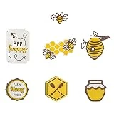 Decoración de bandeja con niveles de abeja, decoración de bandeja con niveles de primavera y verano, cartel de madera de gnomo de abeja, abalorio de colmena, mesa de cocina rústica, decoración de made