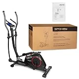 Spokey ALEAR+ Bicicleta elíptica con Longitud de zancada Ajustable, Bicicleta elíptica magnética, Robusta y compacta, 8 programas de Entrenamiento, 24 Niveles de Ajuste