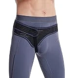 HEERTEEAJ Cinturón de hernia para hombres y mujeres, lado izquierdo o derecho, soporte para el dolor inguinal, correa de cintura ajustable y cómoda, protector de hernia