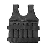 ROLTIN Chaleco ponderado Ajustable sin Relleno, Chaleco con Pesas de Carga para Entrenamiento de Boxeo, Entrenamiento para Correr, Equipo de Fitness, 50KG