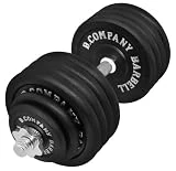 Juego de pesas cortas para 50 kg (1 barra corta de 51 cm y discos 2x1,25, 2x2,5 y 8x5 kg, hierro fundido)