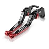 Maneta Palanca Embrague Freno para Motocicletas Para HON-DA Palancas De Embrague De Freno De Mango Ajustable Extensible De Motocicleta De Aluminio TRANSALP 600 (Color : TRANSALP600VT 95-99-02)