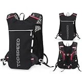 5L Running Mochila Transpirable Chaleco Pack Running Bolsa Trail Bicicleta Ciclismo Hidratación Mochila Outdoor Ciclismo Trail Carrera Maratón Senderismo Escalada Jogging (Rojo)