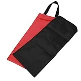 VGEBY - 2 bolsas de arena para yoga, 41 x 18 cm, sin relleno, bolsa de arena superheavy Duty vacía, bolsa de arena fina para yoga, ejercicio, entrenamiento, entrenamiento, rojo