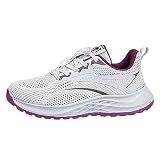 Generisch Zapatillas deportivas para mujer, transpirables, cómodas, antideslizantes, para correr, para mujer, informales, para correr, zapatillas ligeras, gris, 41 EU