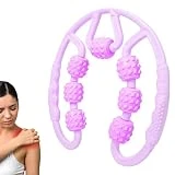 Rodillo masajeador, rodillo de espuma, herramienta de masaje profundo para aliviar los músculos, pantorrilla, muslo, cuello, brazo, tenista, codo, rodillo de espuma de tejido profundo, equipo de