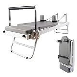 UIHECTA MáQuina Reformadora De Pilates Plegable, Equipo De MáQuina De Pilates para Entrenamiento Fuerza, Equipo De Gimnasia para Hogar, Adecuado para Principiantes Y Usuarios Intermedios