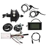 Kit de Motor de Buje Trasero de Casete, 207-270 RPM Conector Impermeable 29-31.2 N.M 25-28 Km/h Kit de Conversión de Bicicleta Eléctrica sin(Se adapta a radios de llanta de 27,5 pulgadas.)
