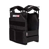 TRAINLIKEFIGHT MEV Entry Vest - Chaleco Lastrado Ajustable para Entrenamiento, Cross Training, calistenia o Fitness (Apto para Placas lastradas) - Black/Negro