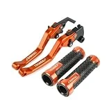 Motorcycle Handle Bar para Honda TRANSALP 600 VK VL 1989-1990 Motocicleta 7/8 ''22 MM Manillar De Goma Empuñaduras De Barra Motocicleta CNC Palancas De Embrague De Freno Handlebar Grip (Color : 12)