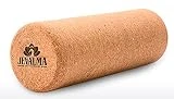 Jevalma Rodillo de corcho 100% para yoga y fitness, punto de activación de tejido profundo, fascia automasajeador.