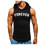 Tiukalh Chaleco Hombre Vestir Camisas Hombre Baratas Estampado a Cuadros PoliéSter Hombre con Capucha Moda Deportivo Ligero Deportivo Entrenamiento Chalecos Verano Hombres