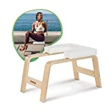 FeetUp - Silla de Yoga Inversión Original, Banco Parada de Cabeza Sirsasana, para Relajacion y Entrenamiento de Fuerza, Taburete Yoga con App (Classic, White)