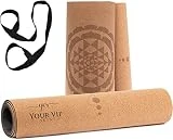 YVS– Esterilla Yoga Antideslizante, Esterilla Yoga Corcho, Yoga Mat, Esterilla Yoga Ecologica, Mat Yoga Corcho, Yoga Mat Antideslizante, Colchoneta Yoga de Corcho, Esterilla Deporte