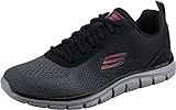 Skechers 232399, Zapatillas Hombre, Black Mesh/Charcoal Trim, 43 EU